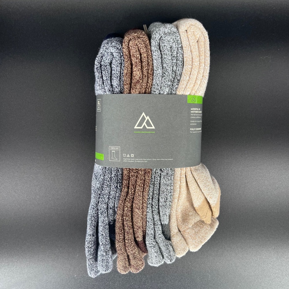 Alpine Design Men's XL Crew Hiking Socks Performance Assorted 4-Pack - Lot of 3‎ - Picture 5 of 7